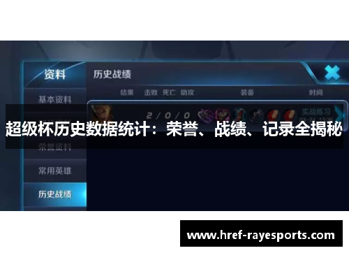 超级杯历史数据统计:荣誉、战绩、记录全揭秘 超级杯历史数据统计:荣誉、战绩、记录全揭秘