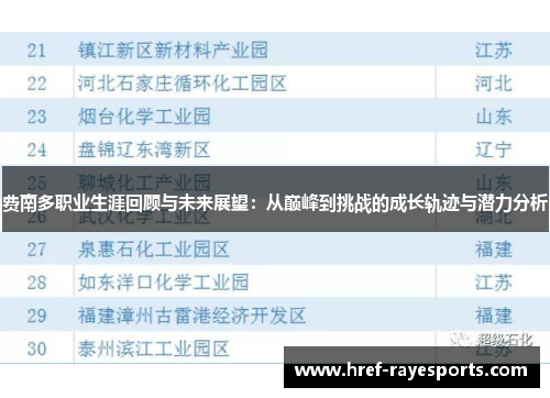费南多职业生涯回顾与未来展望:从巅峰到挑战的成长轨迹与潜力分析 费南多职业生涯回顾与未来展望:从巅峰到挑战的成长轨迹与潜力分析